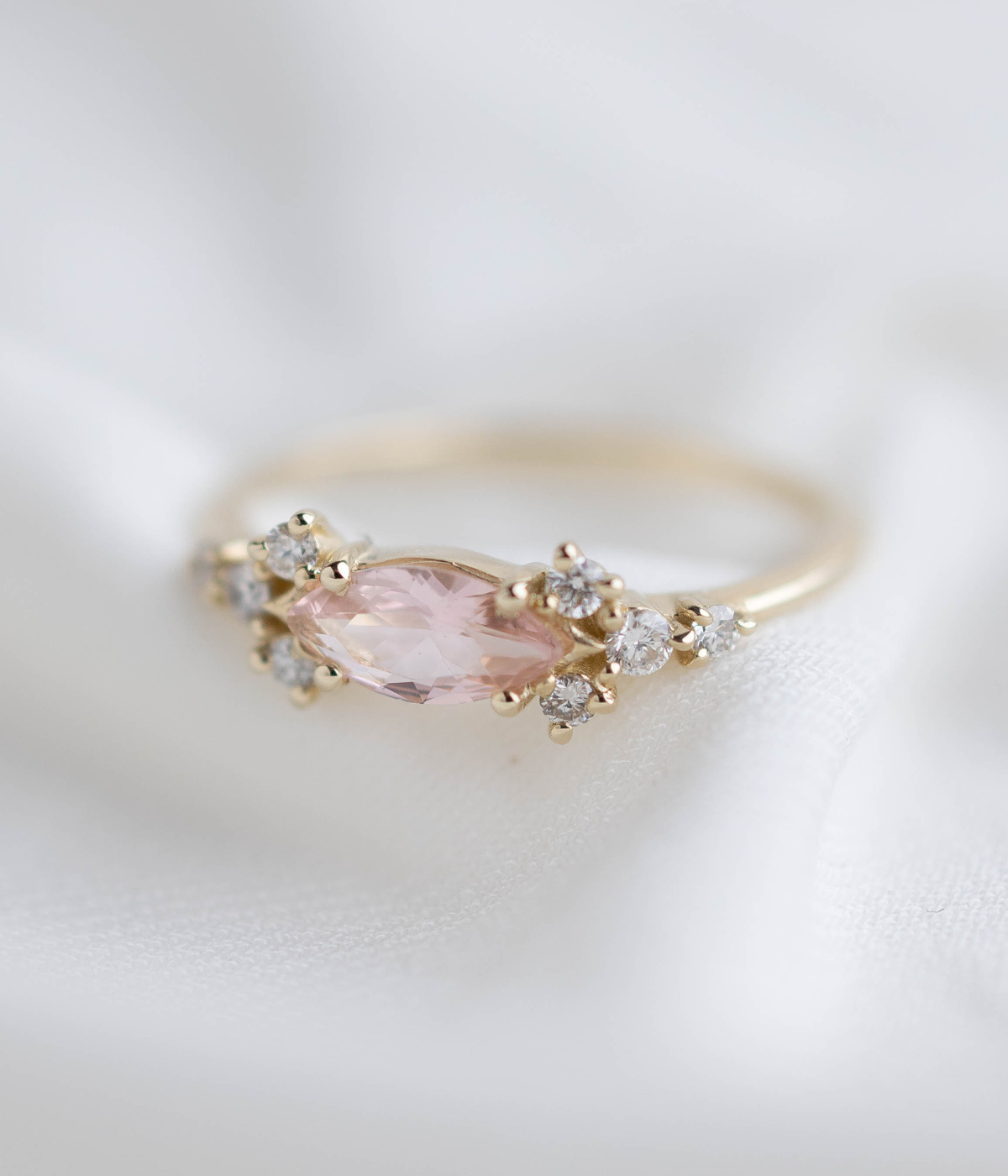 טבעת ויקטוריה -מורגנייט | זהב 14k