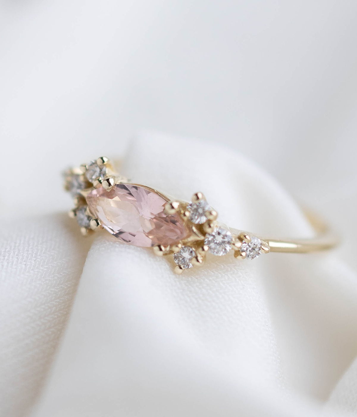 טבעת ויקטוריה -מורגנייט | זהב 14k