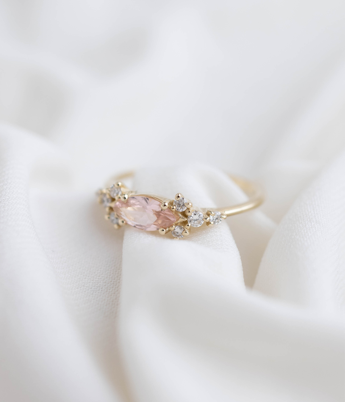 טבעת ויקטוריה -מורגנייט | זהב 14k