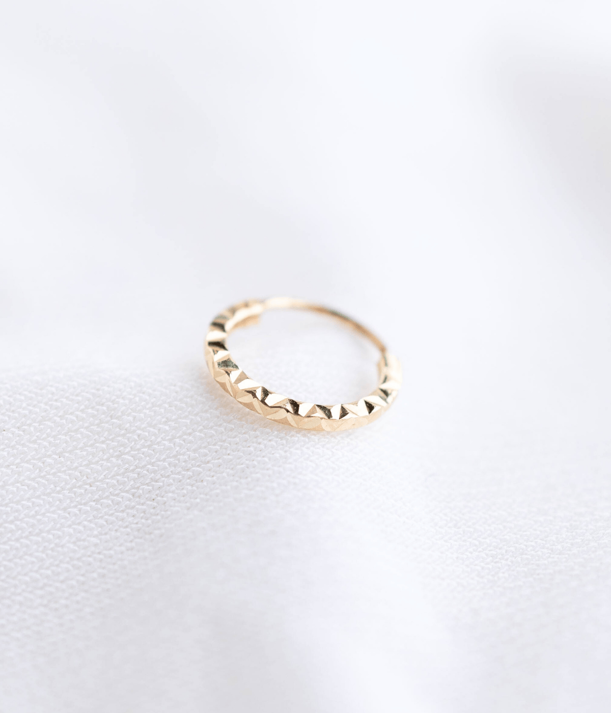 נזם מרוקע מיוחד | זהב 14k