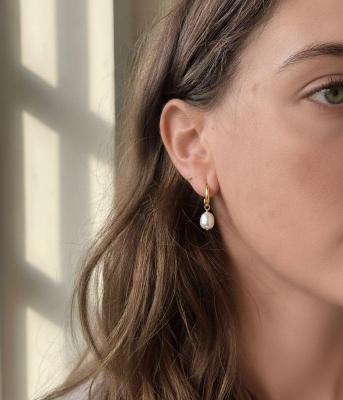 עגילי אופליה - עבה | זהב 14k