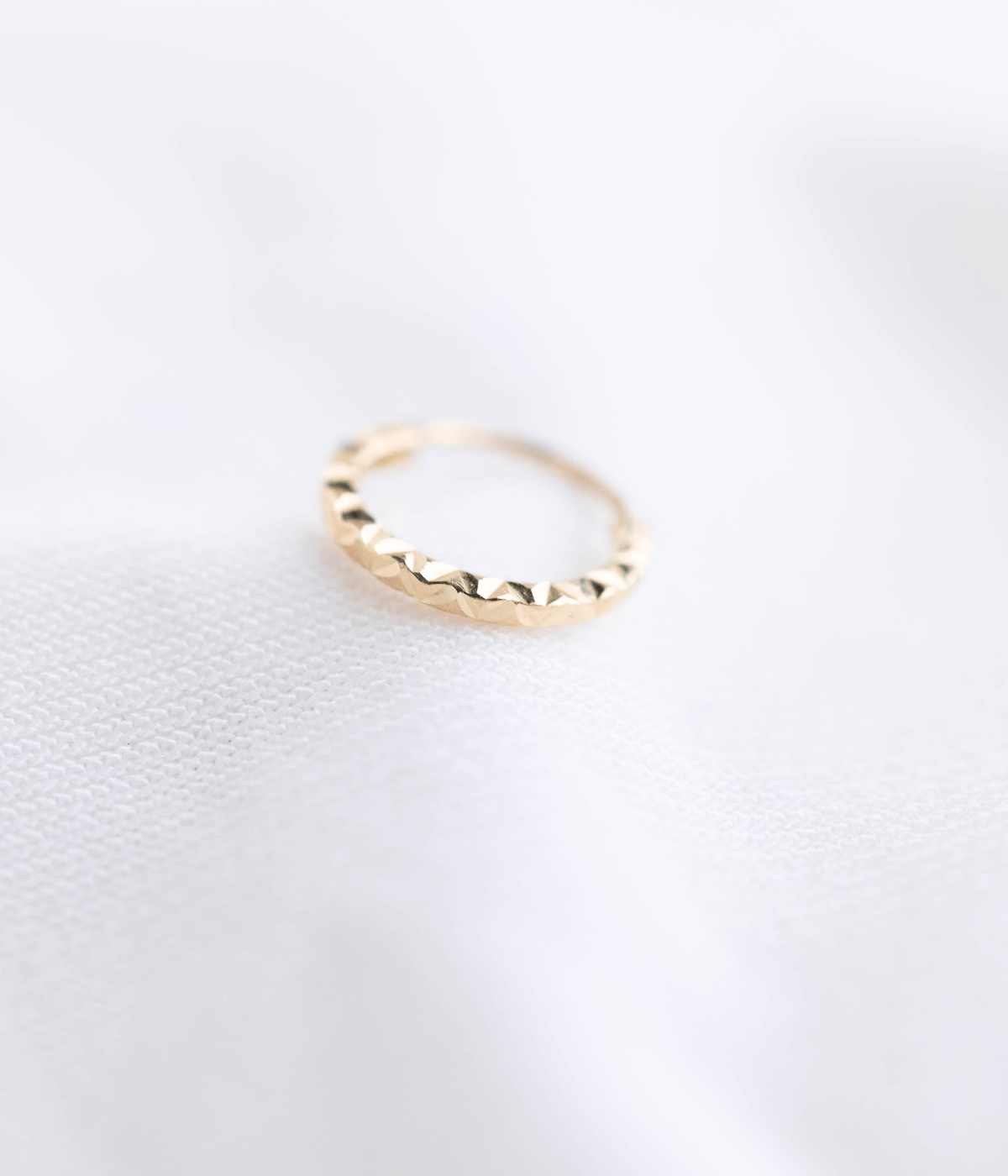 נזם מרוקע מיוחד | זהב 14k