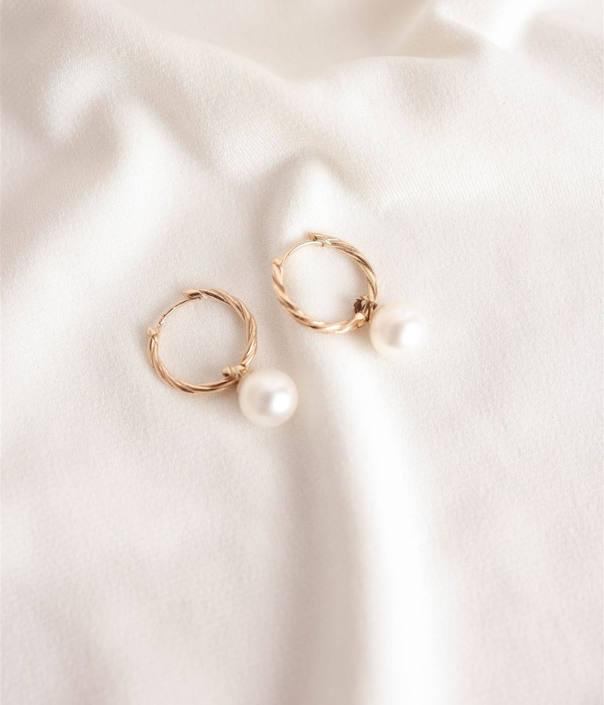 עגילי אופליה - מסולסל | זהב 14k