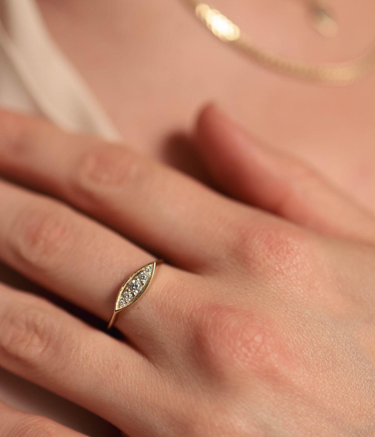 טבעת ליאן | זהב 14k