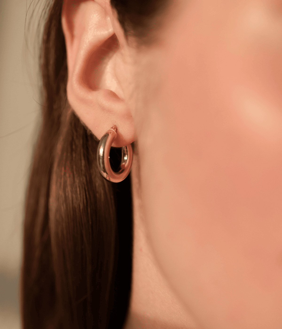 חישוקים זהב 14k | יאנה- גודל 4/18