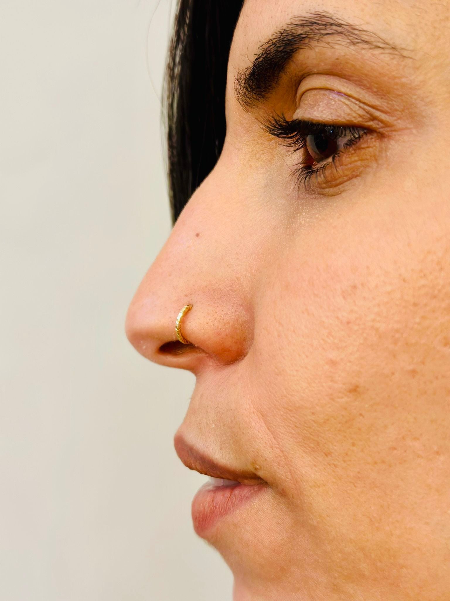 נזם מרוקע מיוחד | זהב 14k