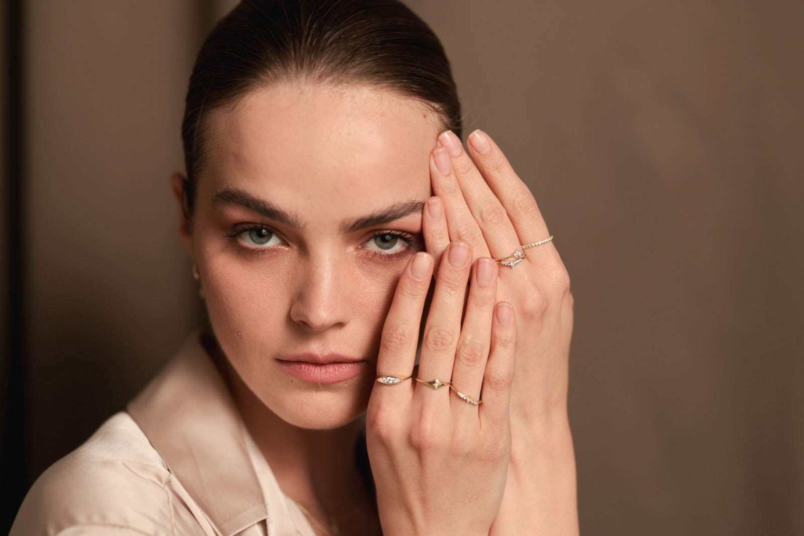 זוג טבעות משלימות מלכה | זהב 14k