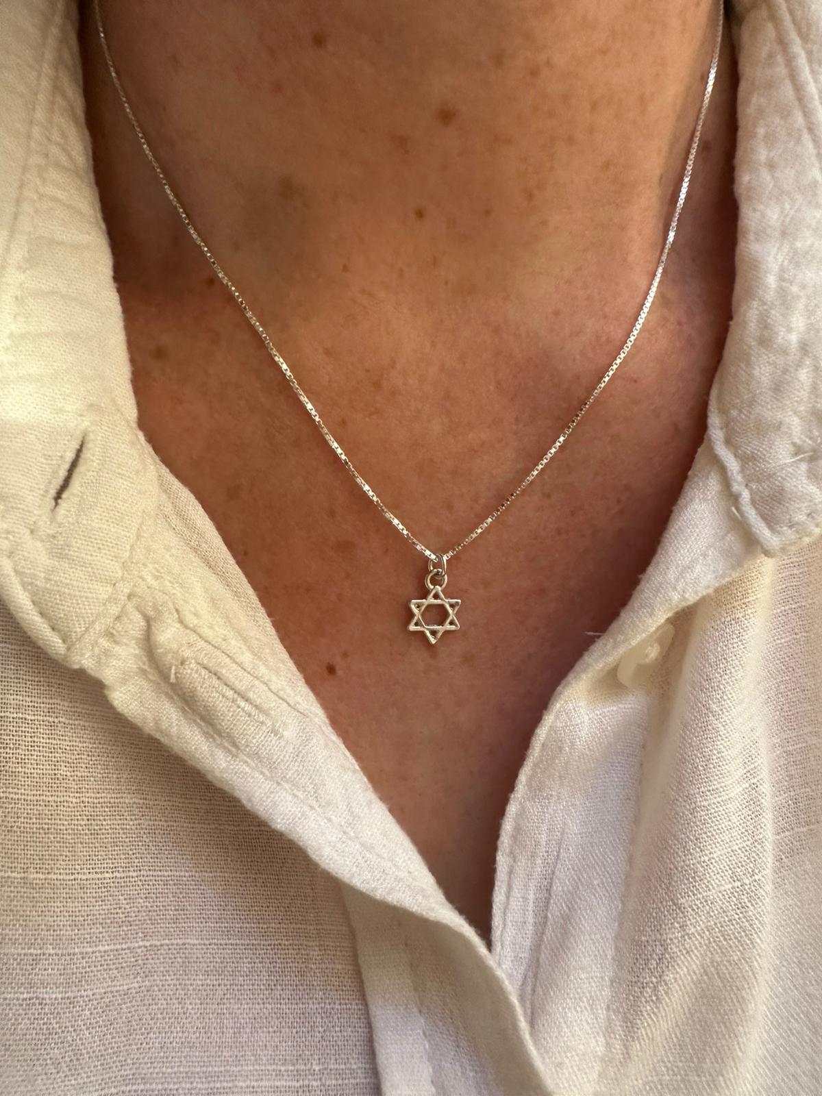 שרשרת מגן דוד | כסף טהור
