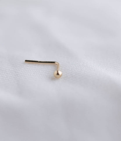 זהב 14k  |  נזם נקודה