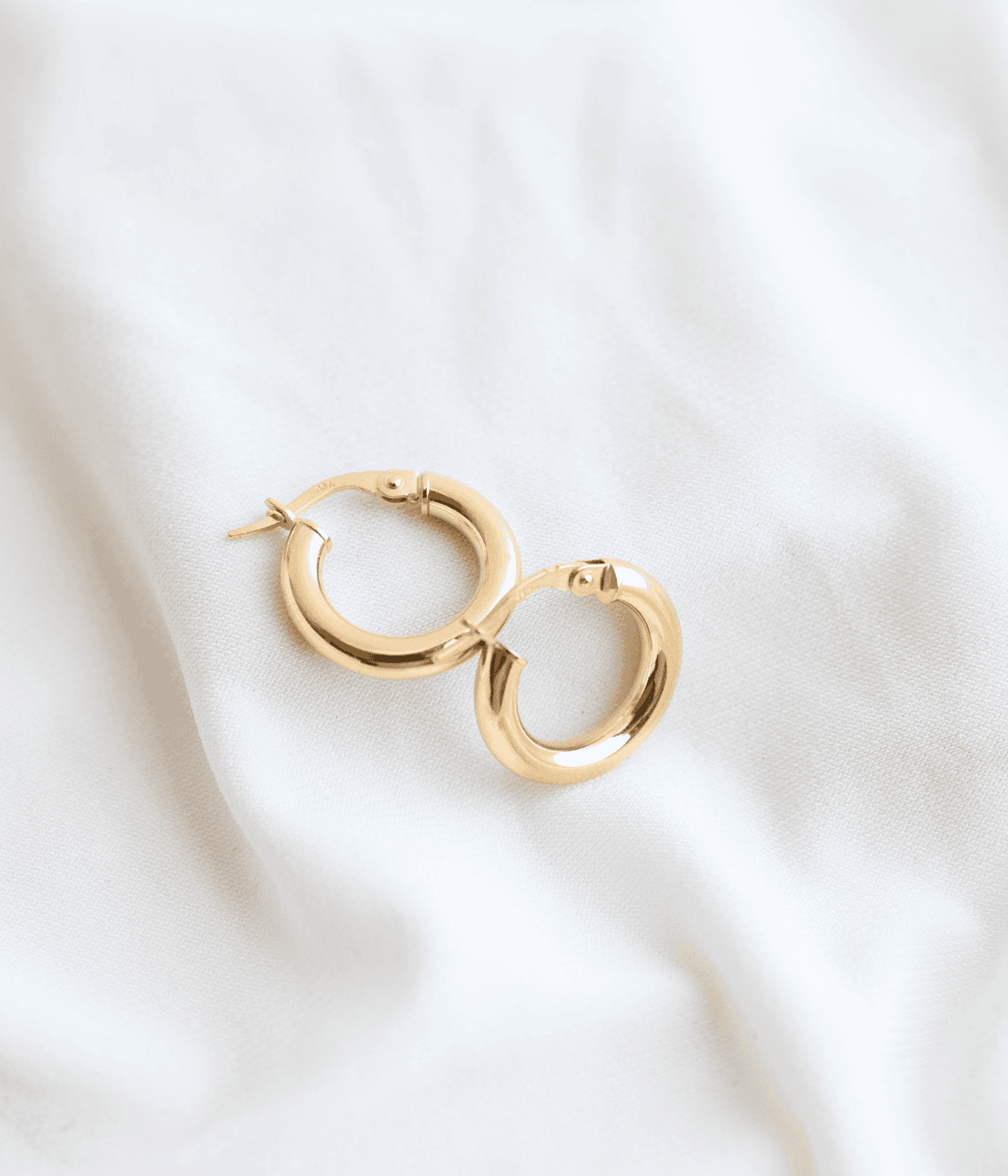 חישוקים  זהב 14k |  לונה- גודל 3/16