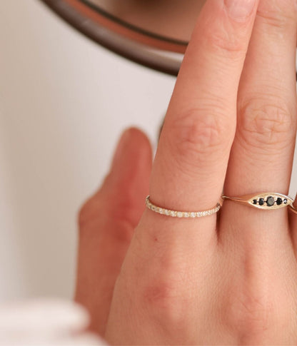 זוג טבעות משלימות סול ולוטוס | זהב 14k