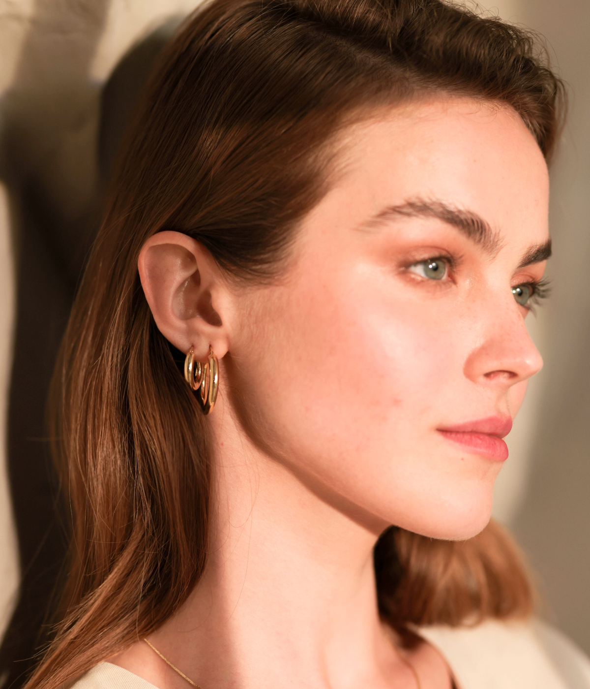 חישוקים זהב 14k  |  אלמה- גודל 4/27