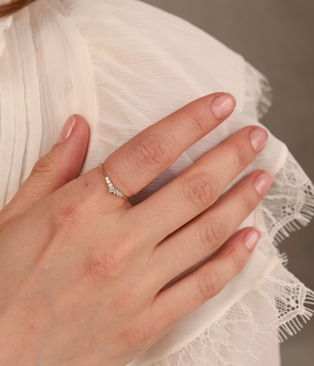 טבעת קטרינה  |  זהב 14k