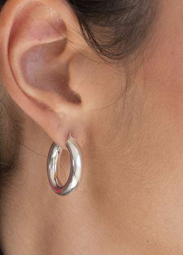 925 עגילי חישוק יארה | כסף