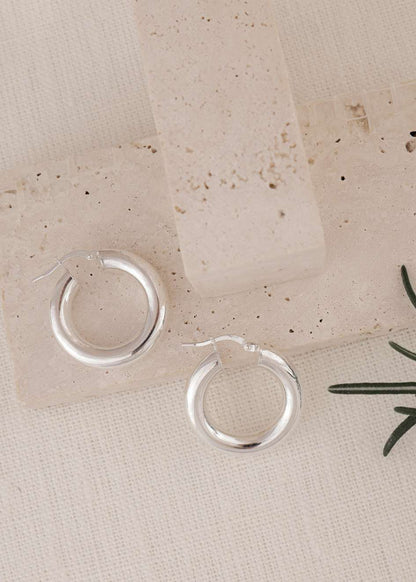 925 עגילי חישוק יארה | כסף