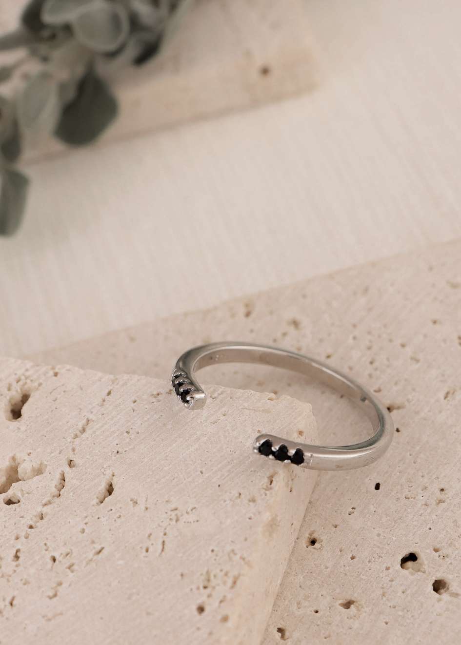 925 טבעת כוכבים זירקונים | כסף