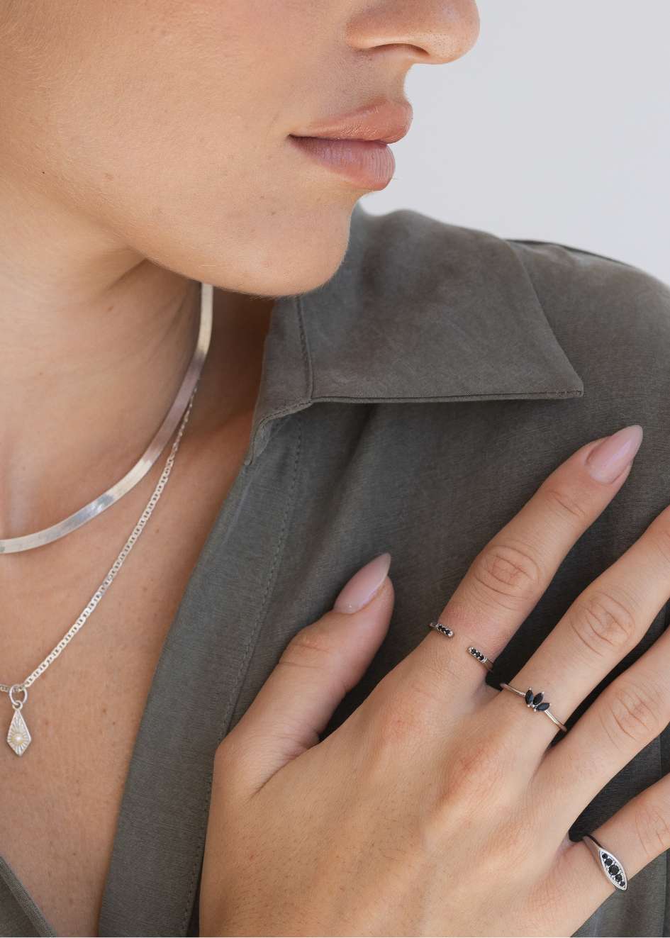 925 טבעת כוכבים זירקונים | כסף