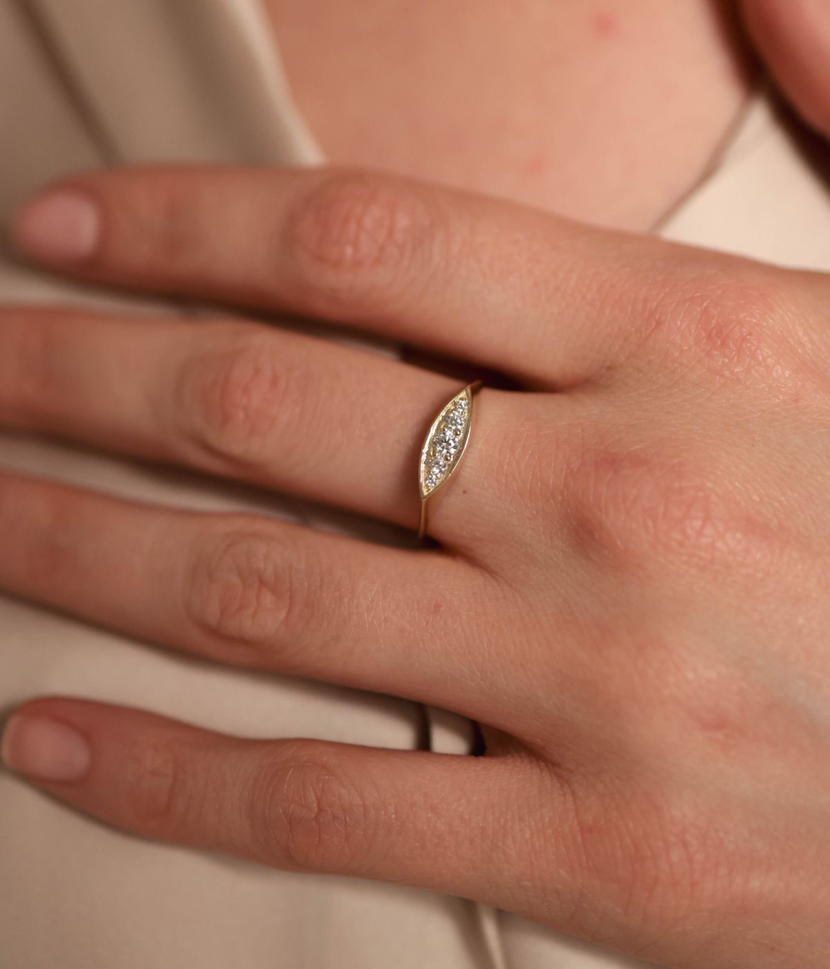 טבעת ליאן | זהב 14k