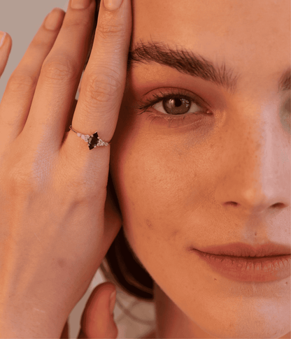 טבעת אליזבט- טופז סויס  |  זהב 14k