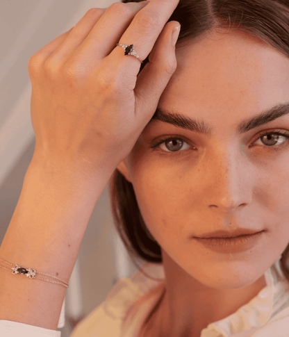 טבעת אליזבט - אמרלד  |  זהב 14k