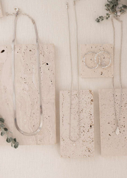 925 שרשרת פנינת האור | כסף