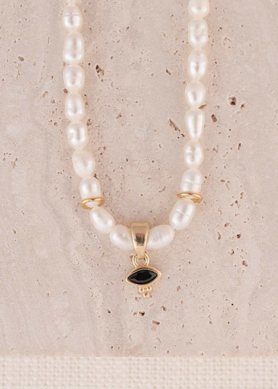 שרשרת פנינת הנהר | עם צבע זירקון  לבחירתך