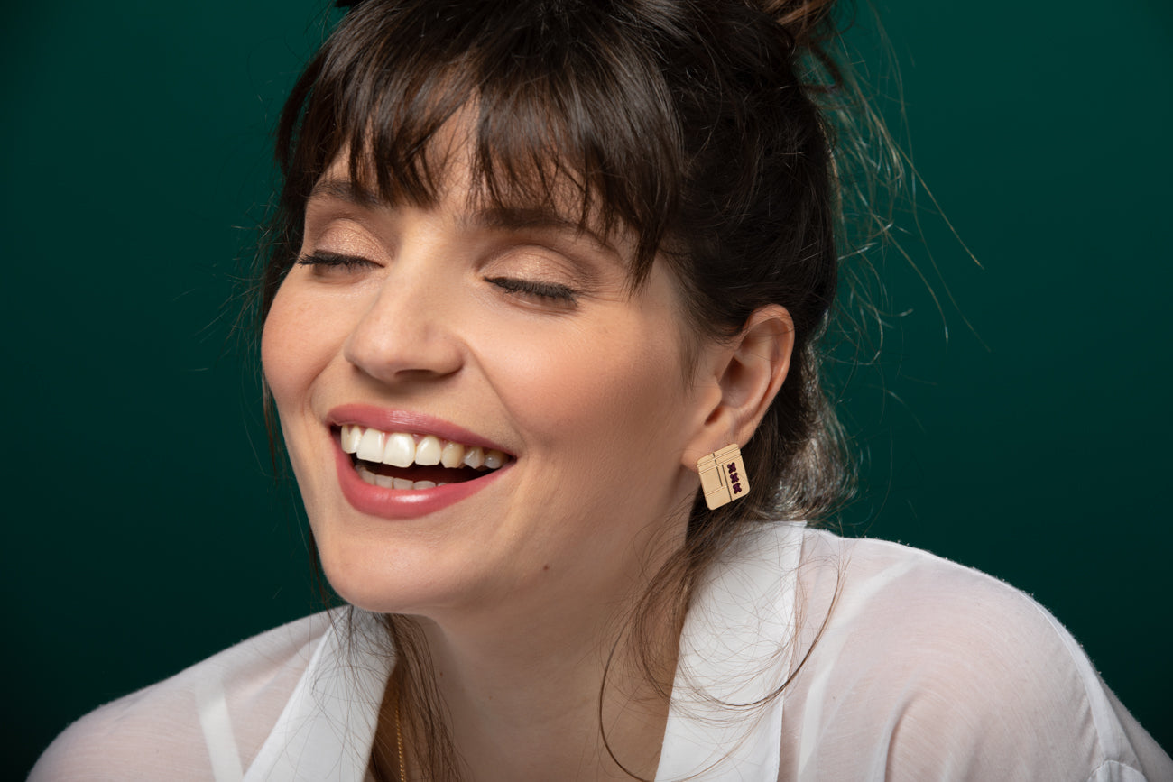 עגיל אליאנה עם רקמה לבחירתך