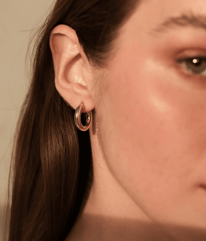 חישוקים זהב 14k  |  יאנה- גודל 4/18