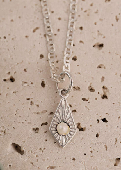 925 שרשרת פנינת האור | כסף