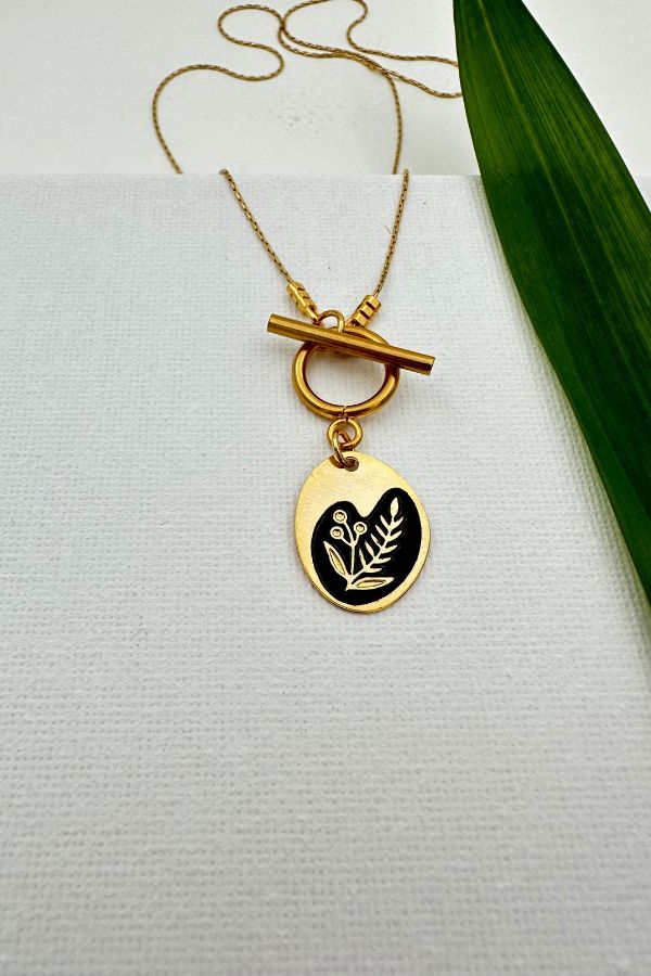 שרשרת פריחת אירוס דו צדדית עם סגירה מקדימה