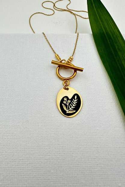 שרשרת פריחת אירוס דו צדדית עם סגירה מקדימה