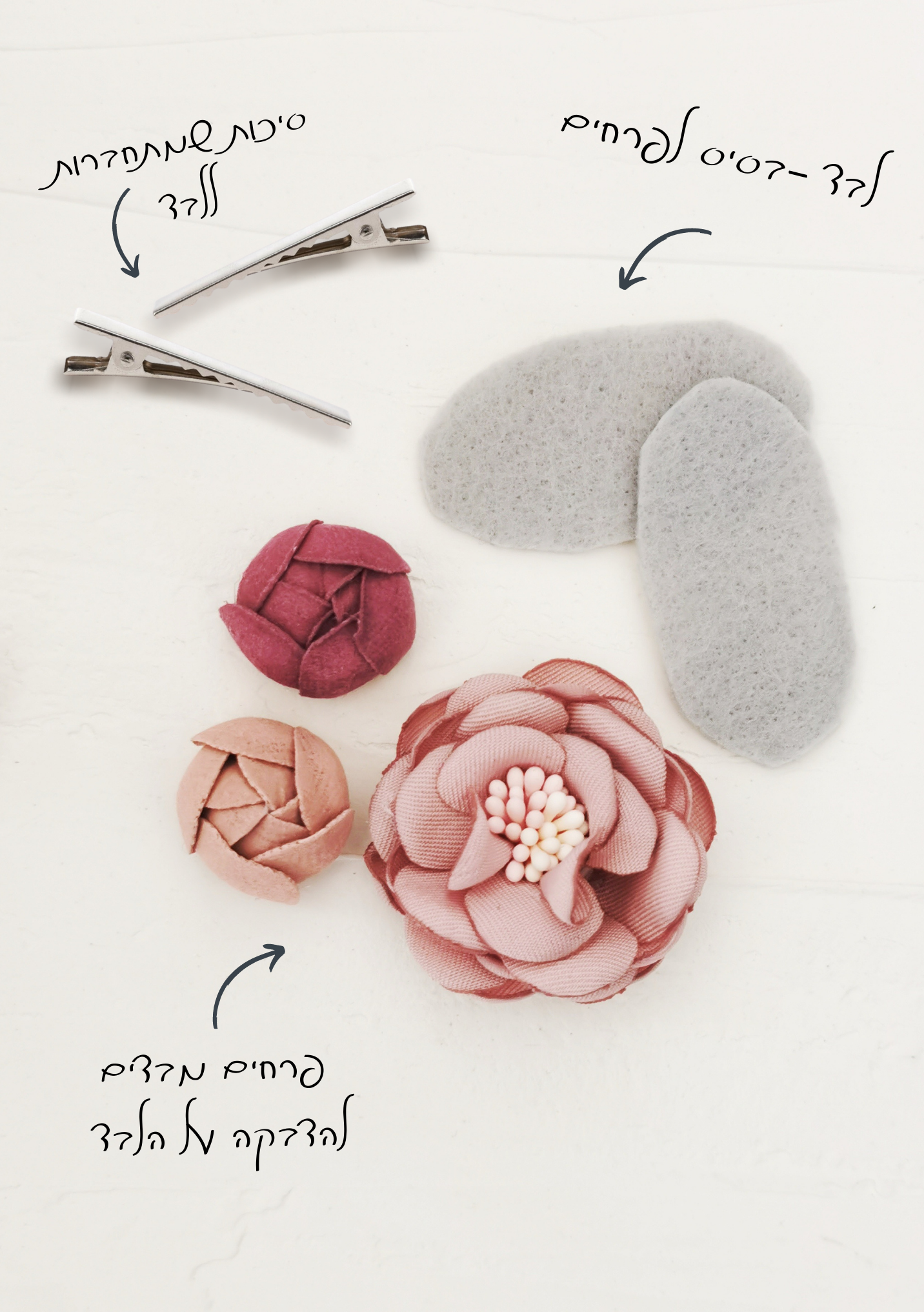 ערכת הכנת סיכות לשיער DIY