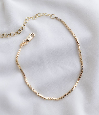 צמיד זהב 14k  |  קוביות