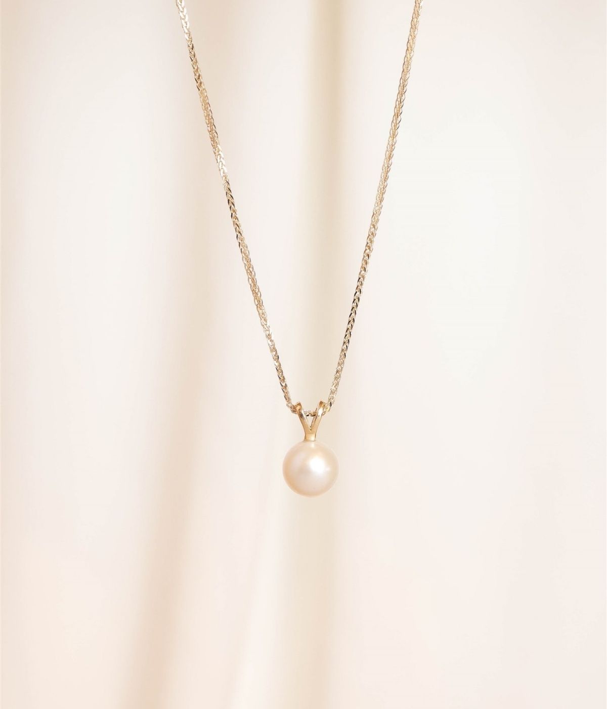 שרשרת פנינה | זהב 14k