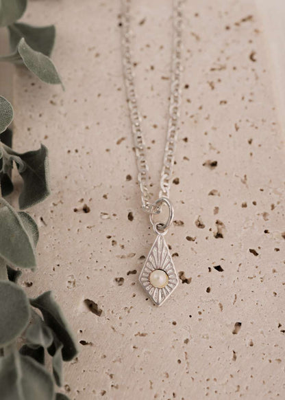 925 שרשרת פנינת האור | כסף