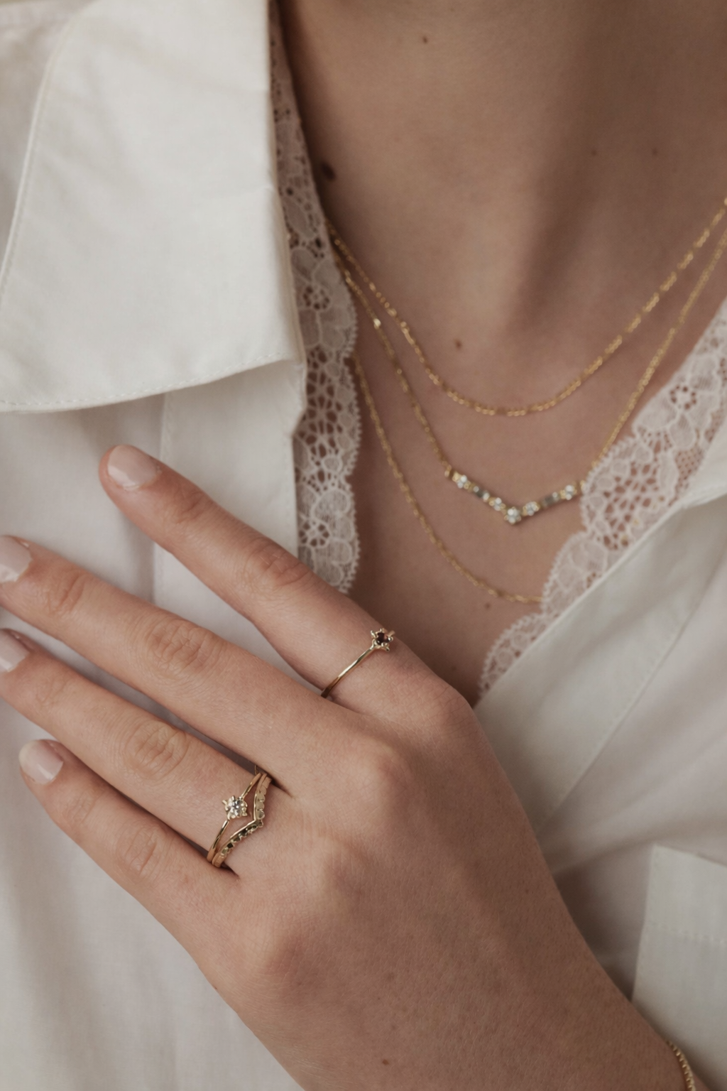 סט טבעות יהל - יהלום | זהב 14K