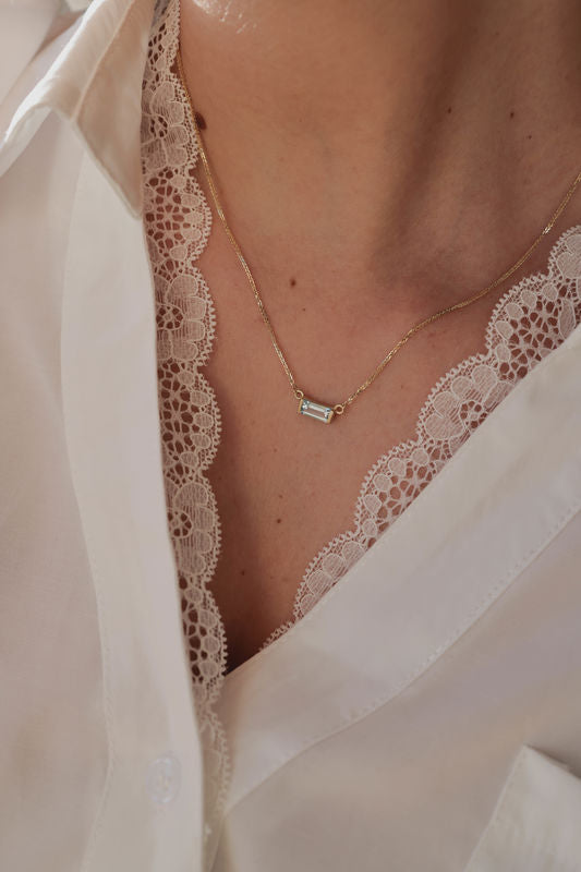 שרשרת שחר - טופז סקיי | זהב 14K