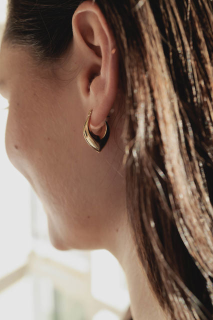 עגילי נורה | זהב 14K