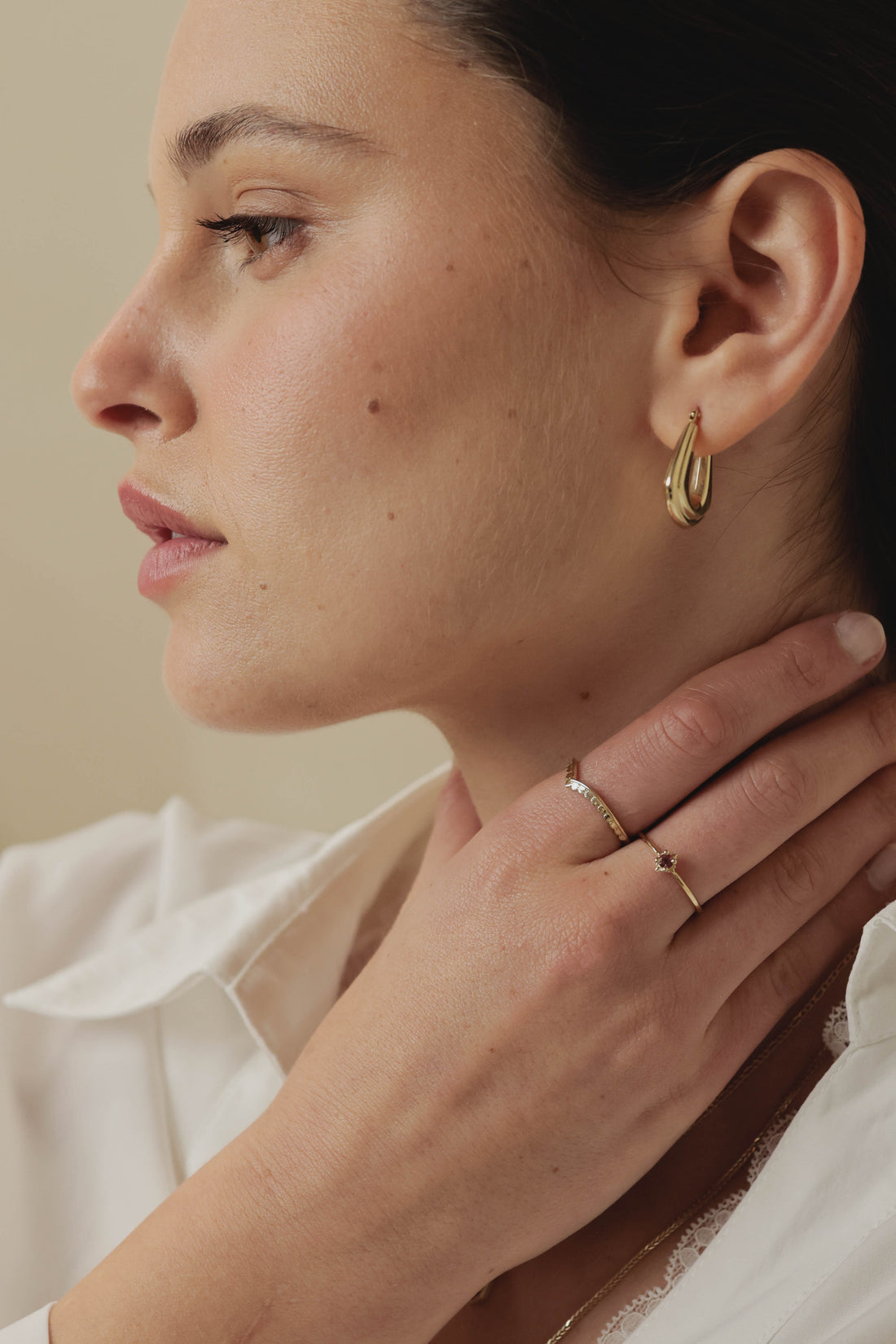 סט טבעות יהל - טורמלין ורוד | זהב 14K