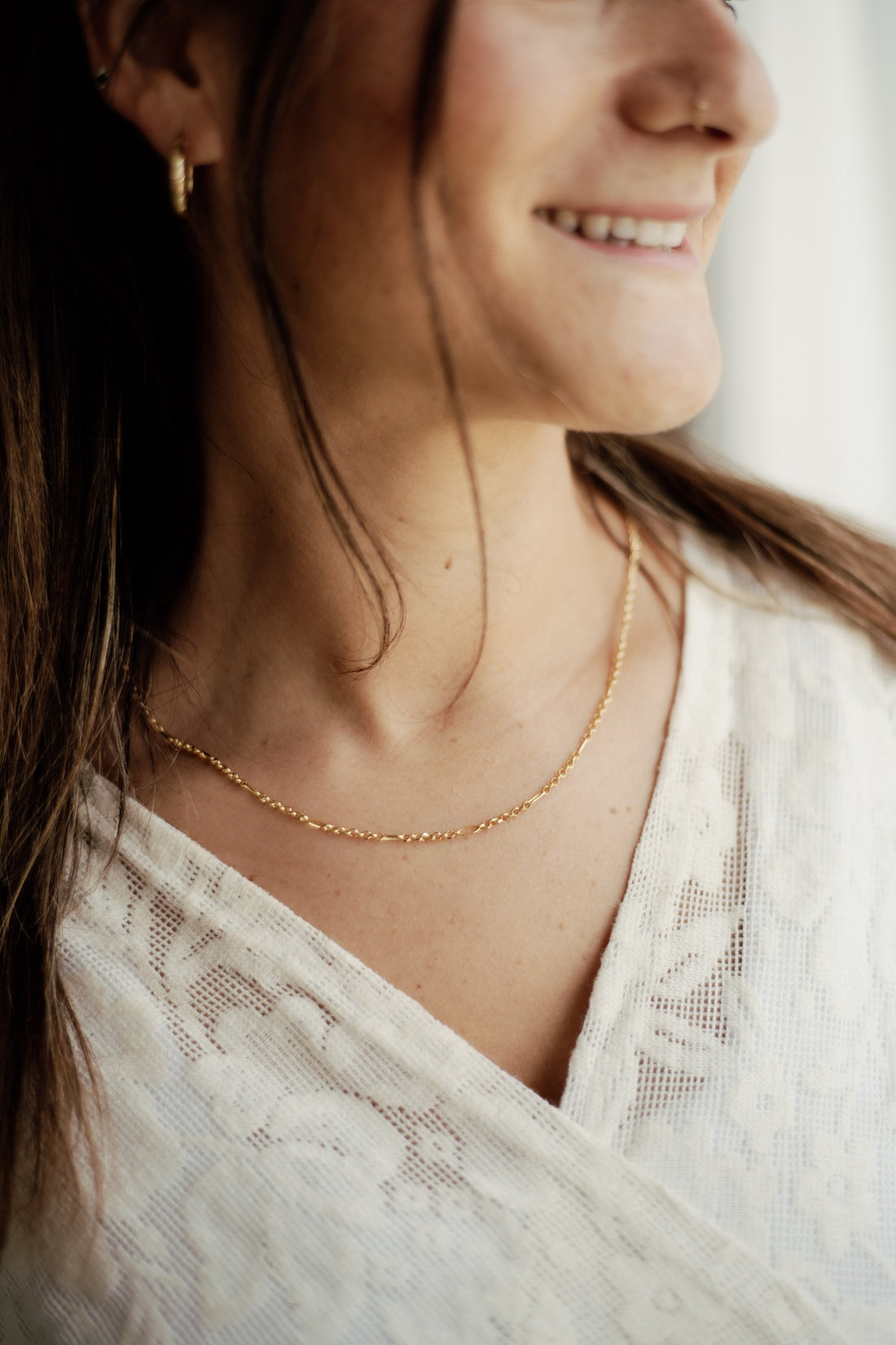 שרשרת חוליות קלאסית | זהב 14k