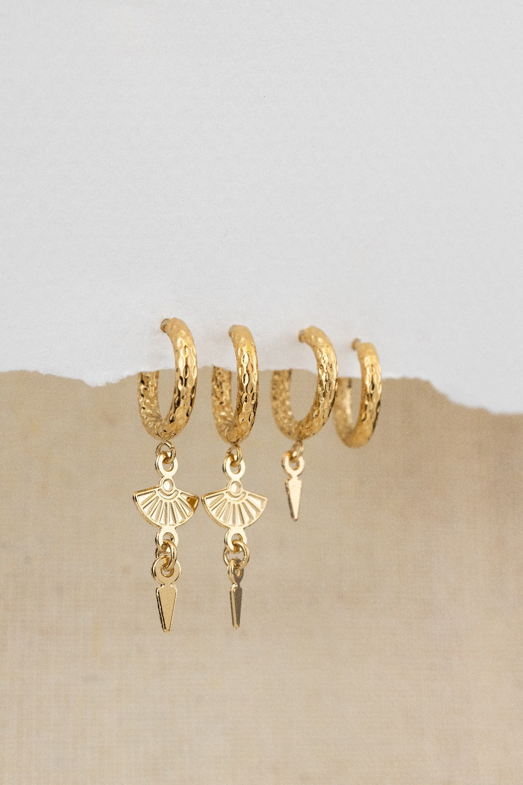 סט אהבת מדבר | 4 עגילי חישוק קטנים