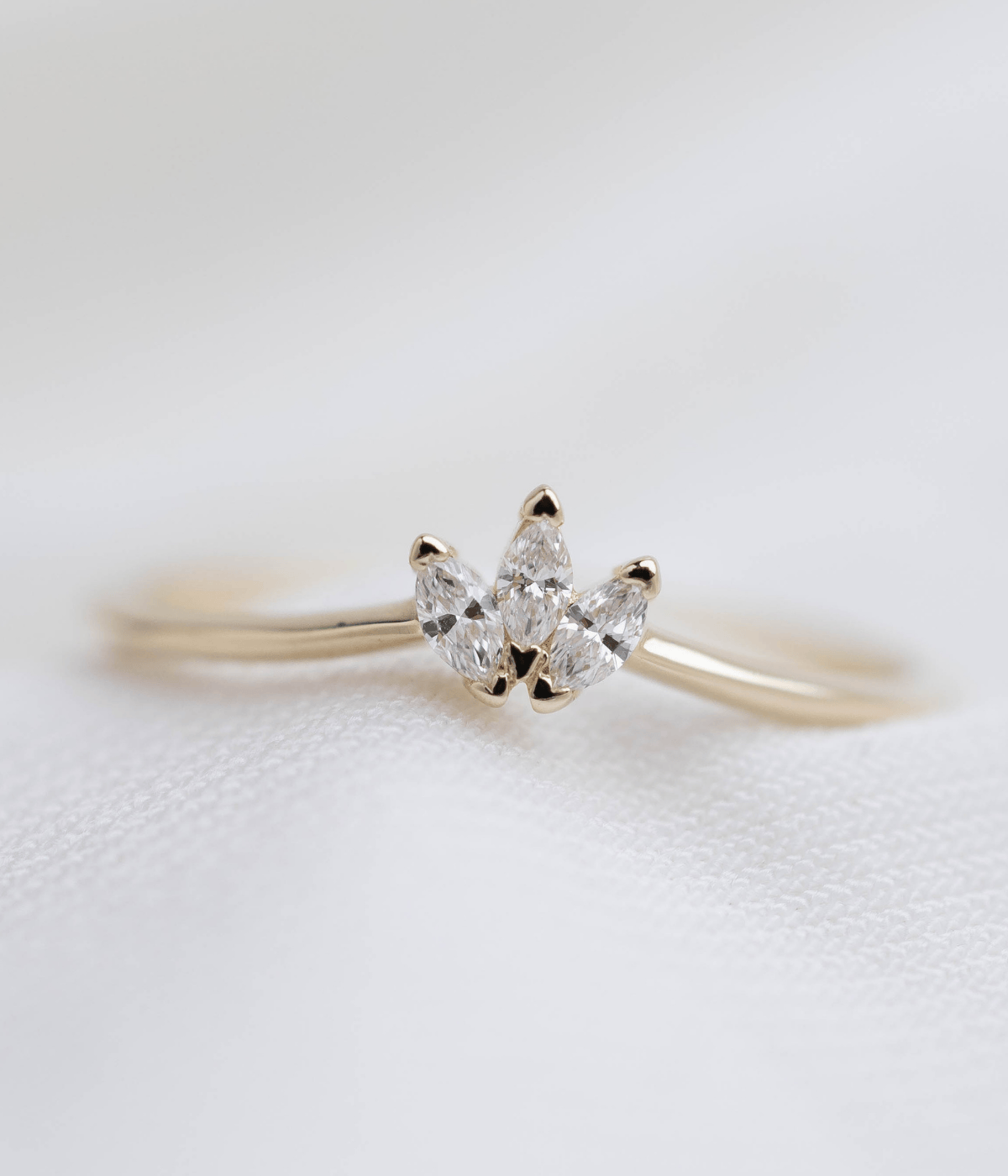 זוג טבעות משלימות מלכה |  זהב 14k