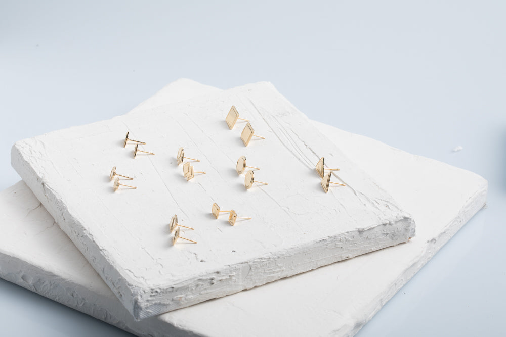 עגיל יואן - ורוד בהיר, סגול ותכלת